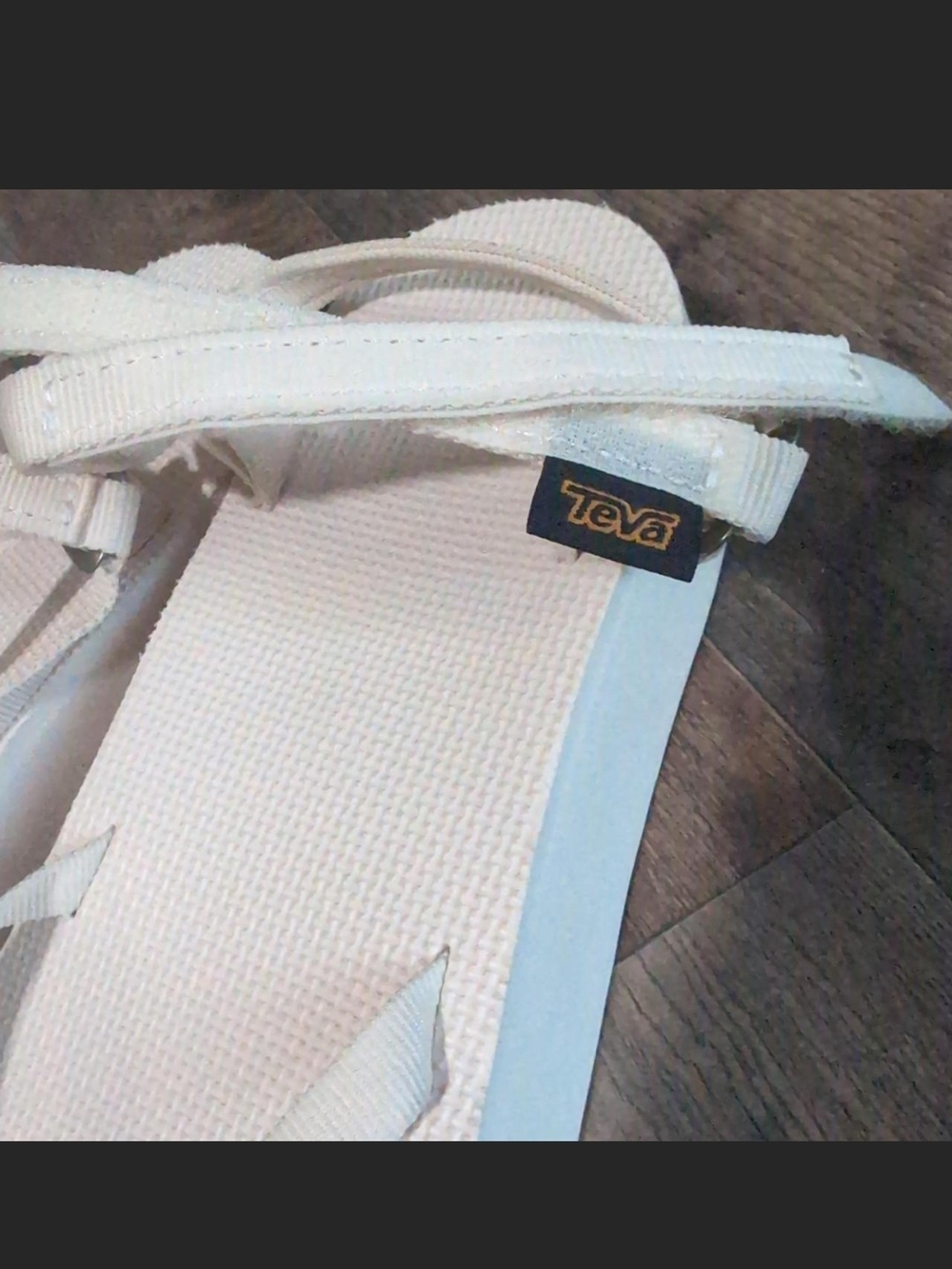 Nwot Platform White Strappy Tevas - Picture 2 of 4